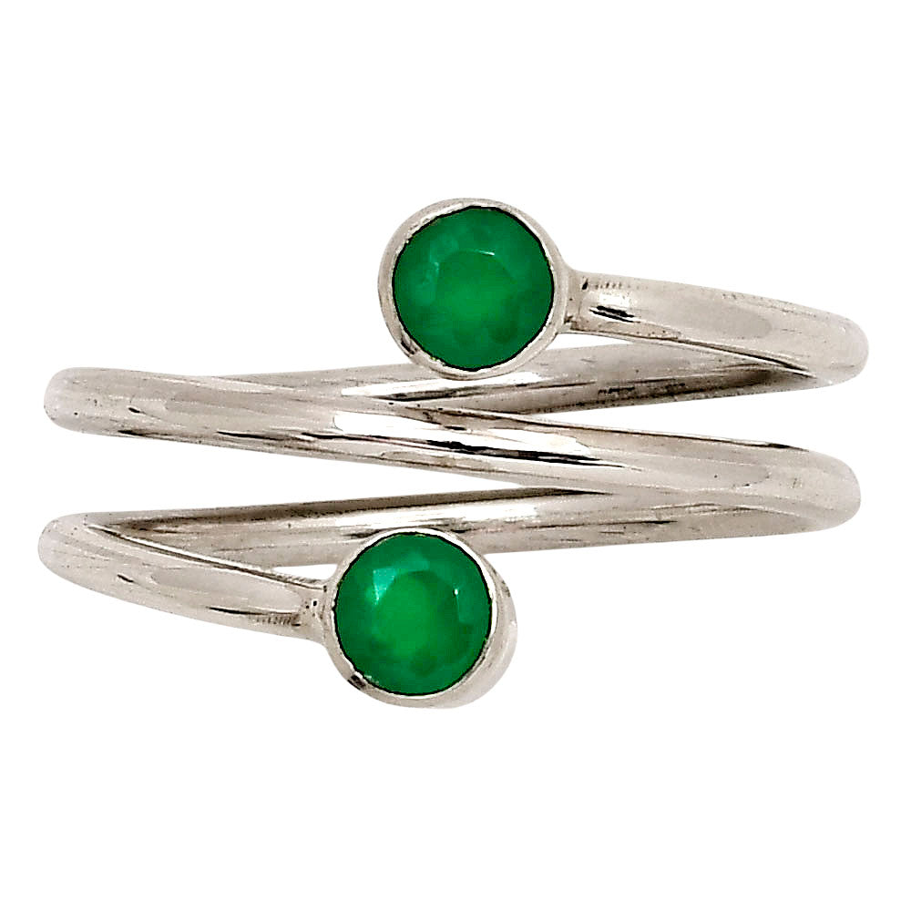 Green Onyx Ring size-8.5 R-1185 SDR250813-0