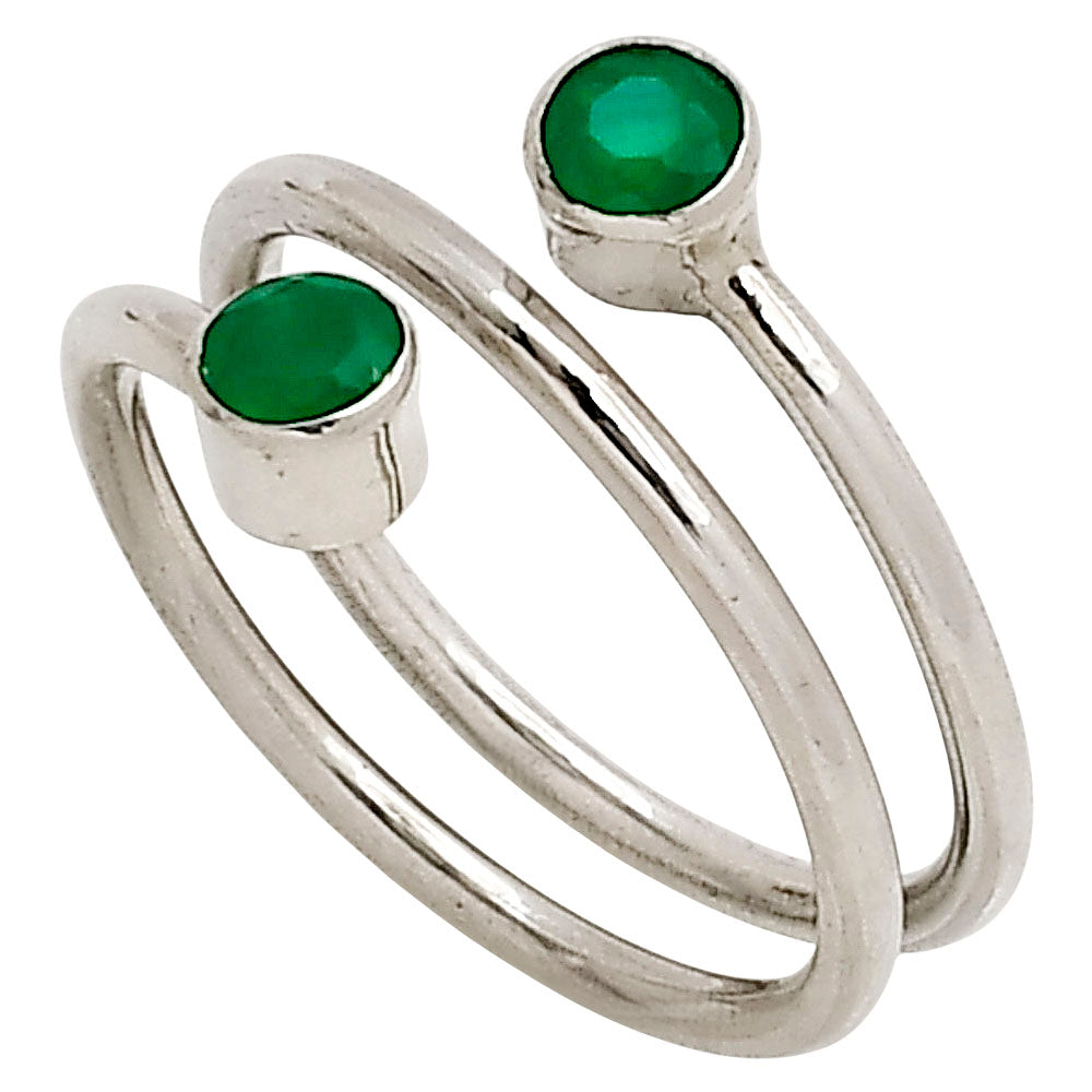 Green Onyx Ring size-8.5 R-1185 SDR250813-2