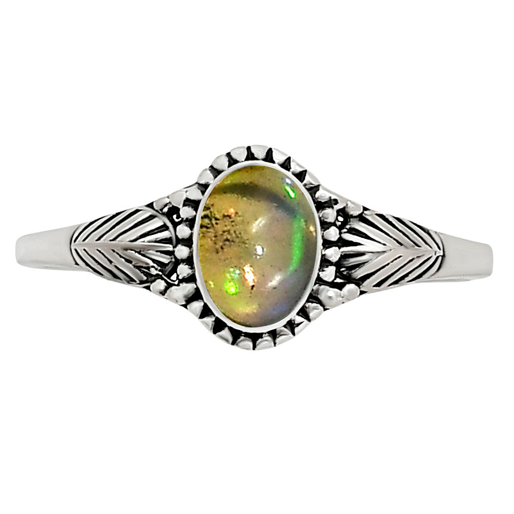 Ethiopian Opal Ring size-7 R-1404 SDR251285-0