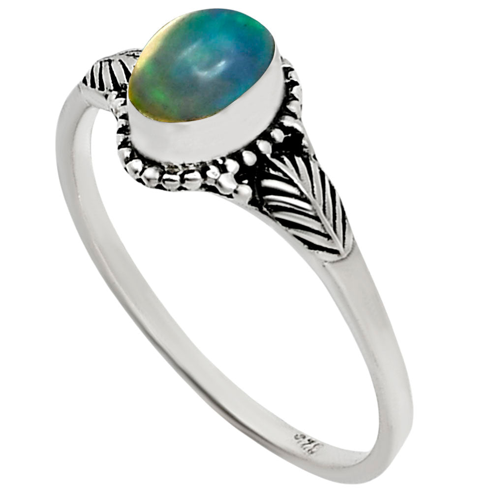 Ethiopian Opal Ring size-7 R-1404 SDR251285-1