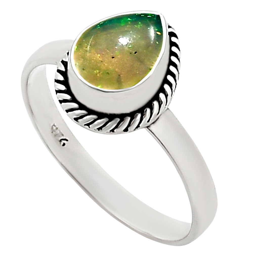 Ethiopian Opal Ring size-8 R-1009 SDR251776-2