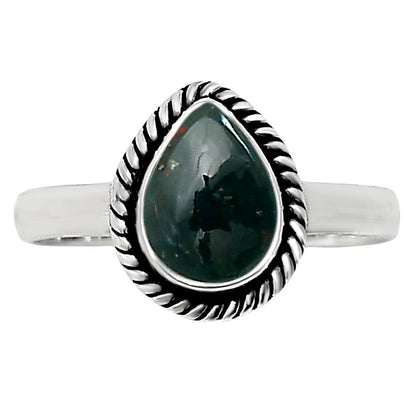 Blood Stone Ring size-5 R-1009 SDR251813-0