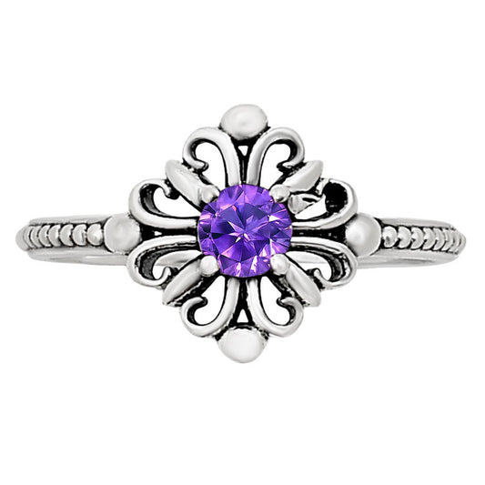 African Amethyst Ring size-6.5 R-1721 SDR252109-0