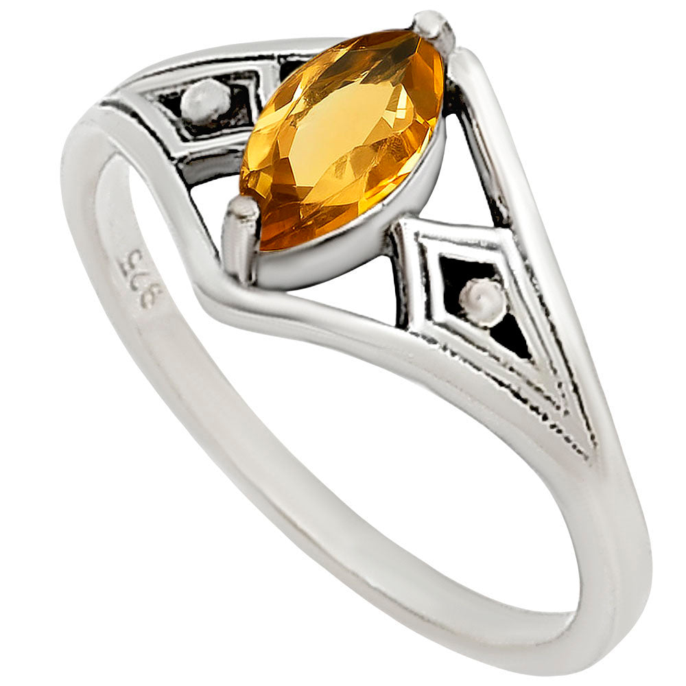 Citrine Ring size-5 R-1727 SDR252886-2