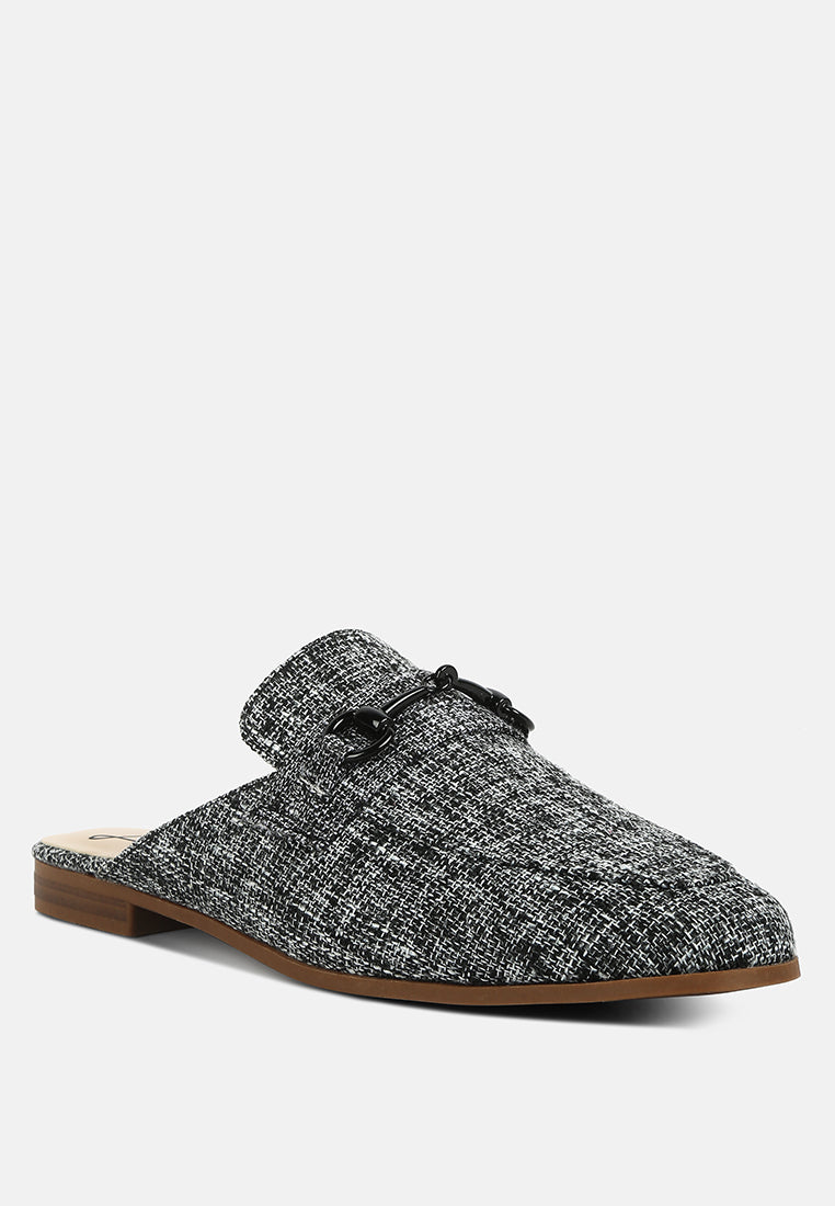 Akua Horsebit Embellished Mules-3