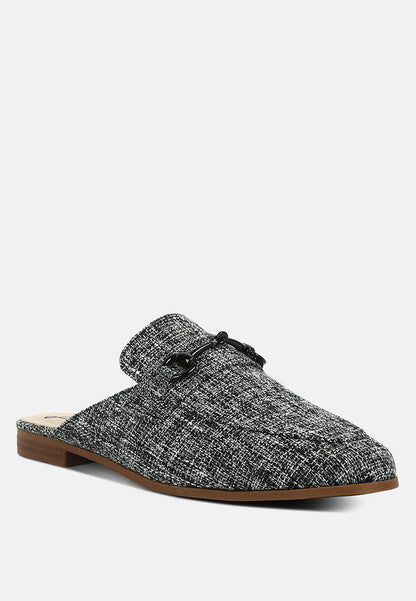 Akua Horsebit Embellished Mules-3