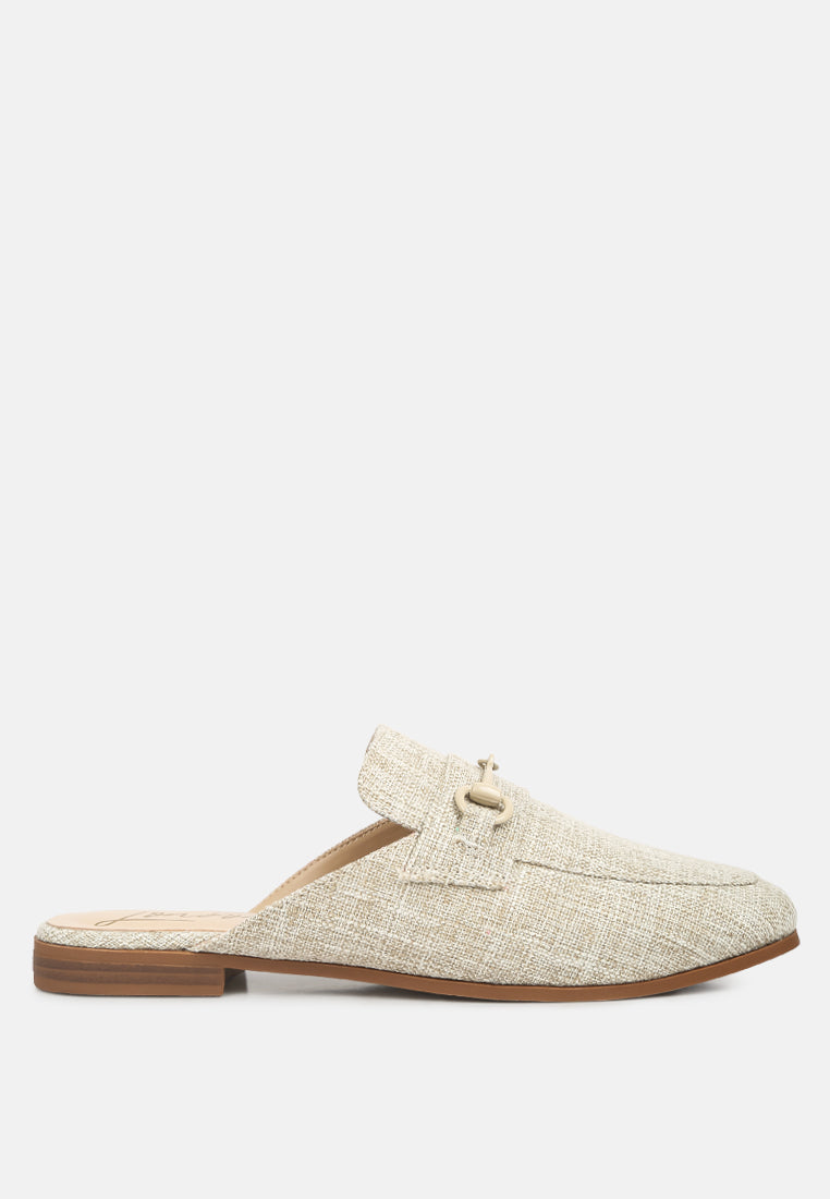 Akua Horsebit Embellished Mules-0