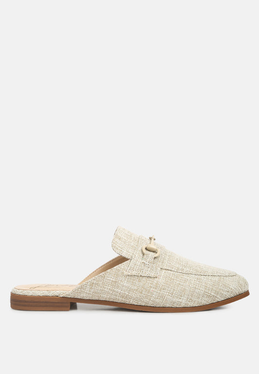 Akua Horsebit Embellished Mules-0