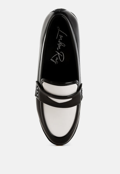 BUGLE Duo Tone Penny Loafers-4