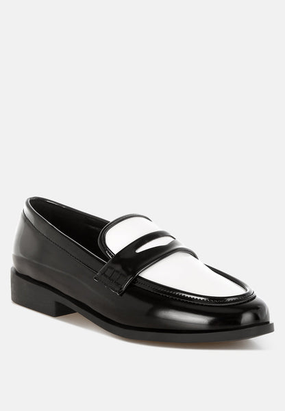 BUGLE Duo Tone Penny Loafers-2