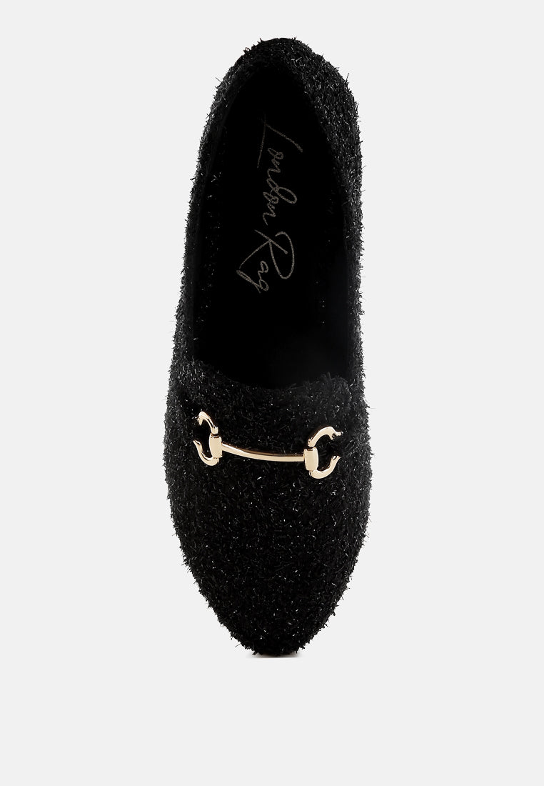 Danbury Horsebit Detail Shiny Loafers-3