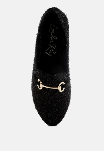 Danbury Horsebit Detail Shiny Loafers-3