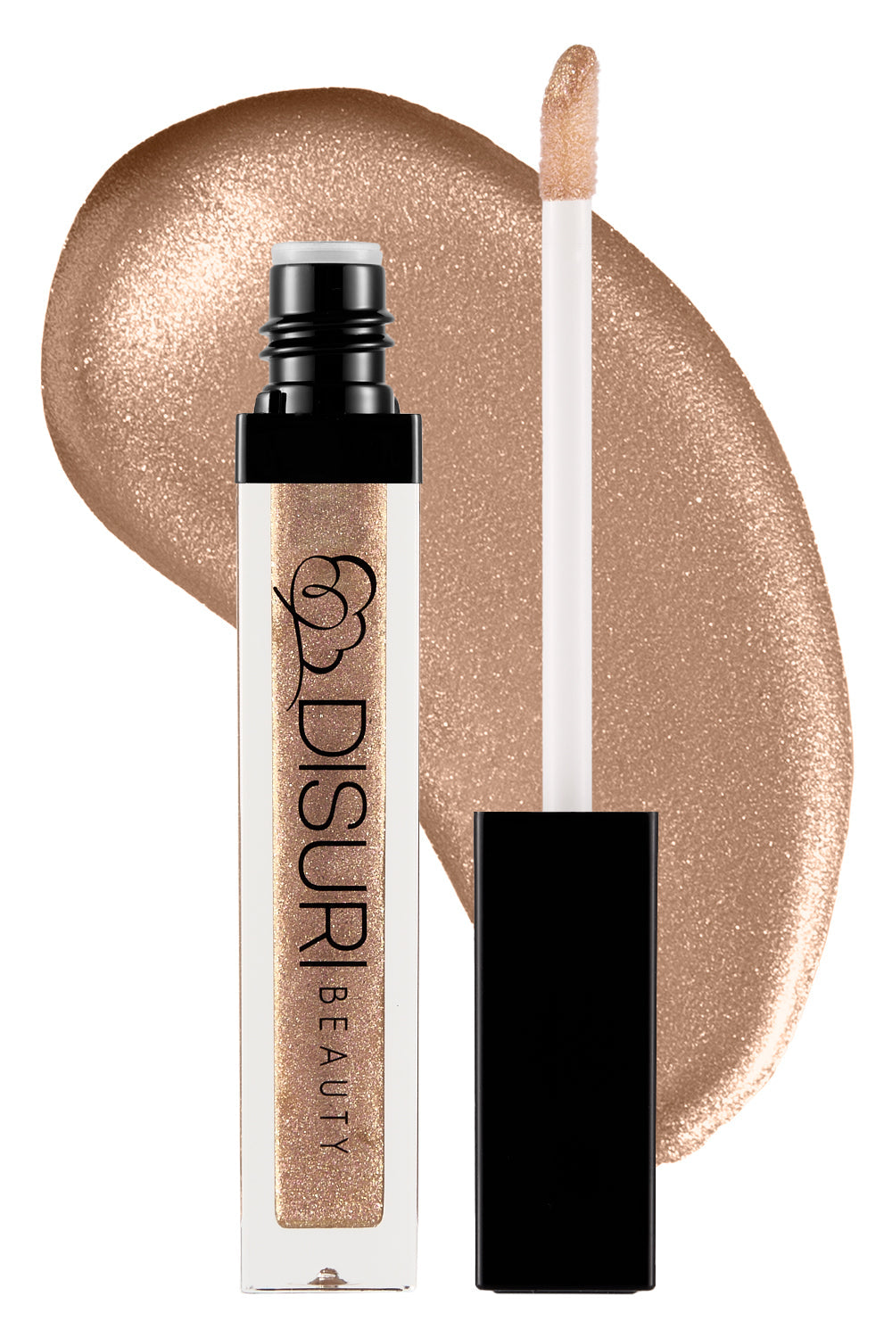 DISURI Beauty Shimmer Lip Gloss - Pink Gold-0