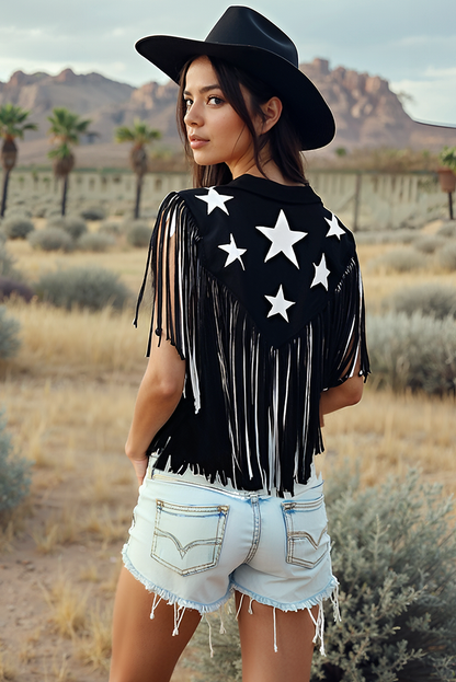 Bailey Stars Fringe Shrug-0