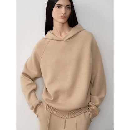 Fireladyfur Women's Wool Knit Hooded Set"Urban One"-5