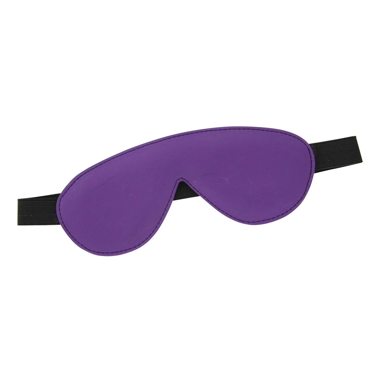 Blindfold Padded Leather - Purple and Black-0