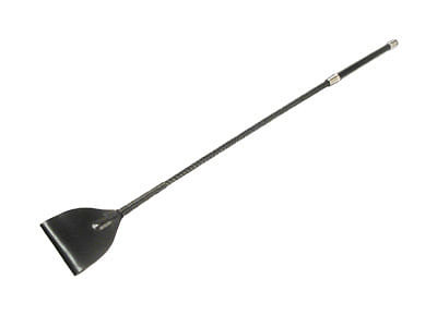 Mare Black Leather Riding Crop-0