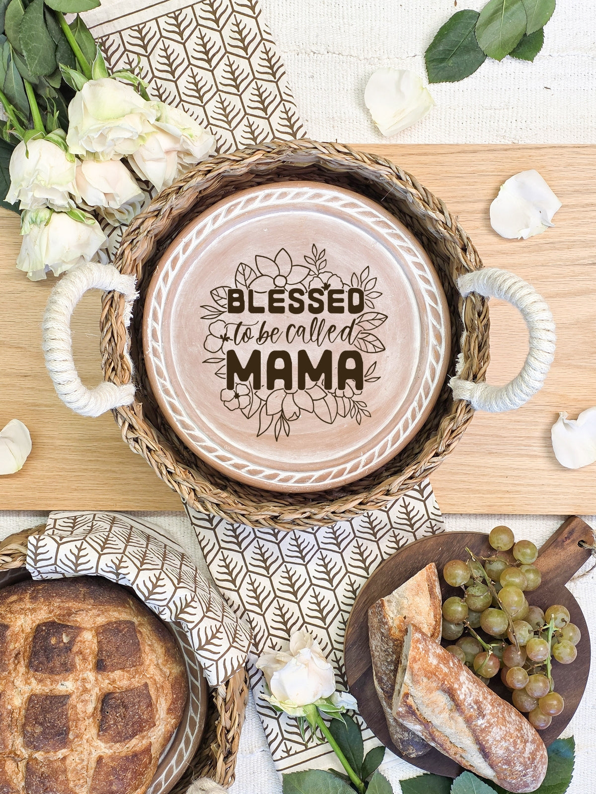 Bread Warmer & Basket - Mom Round-4