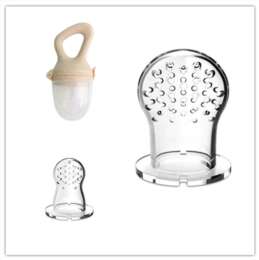 Baby Wheat Straw Food Feeder with Silicone Nipple