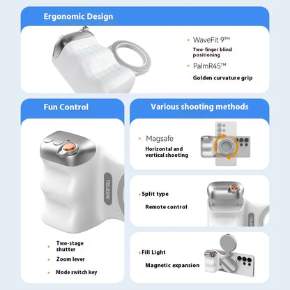 Magnetic Bluetooth Camera Handle