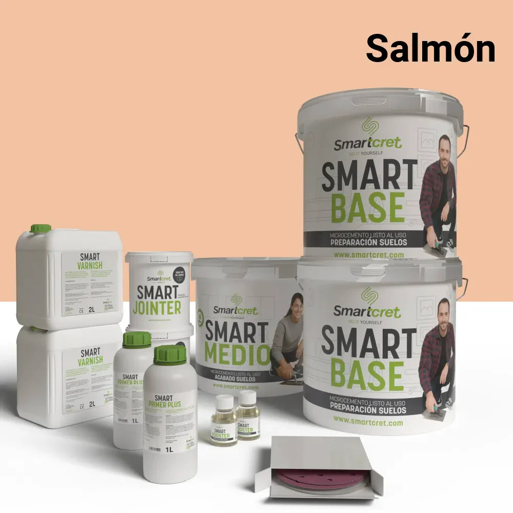 Kit de microcemento para suelos de cocina con azulejos de 16 m²-24