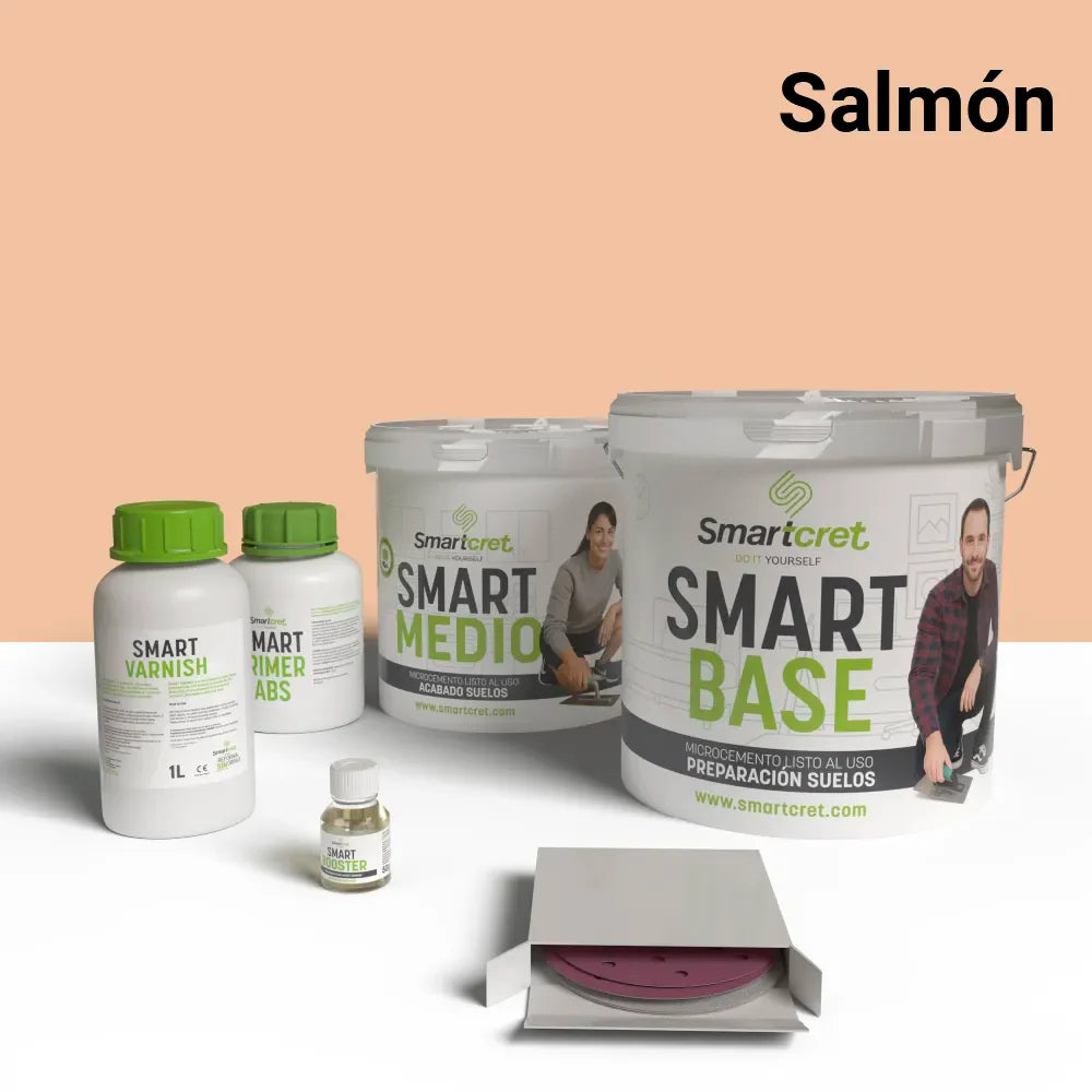 Kit microcemento para suelo de cocina de cemento u hormigón de 4 m²-24