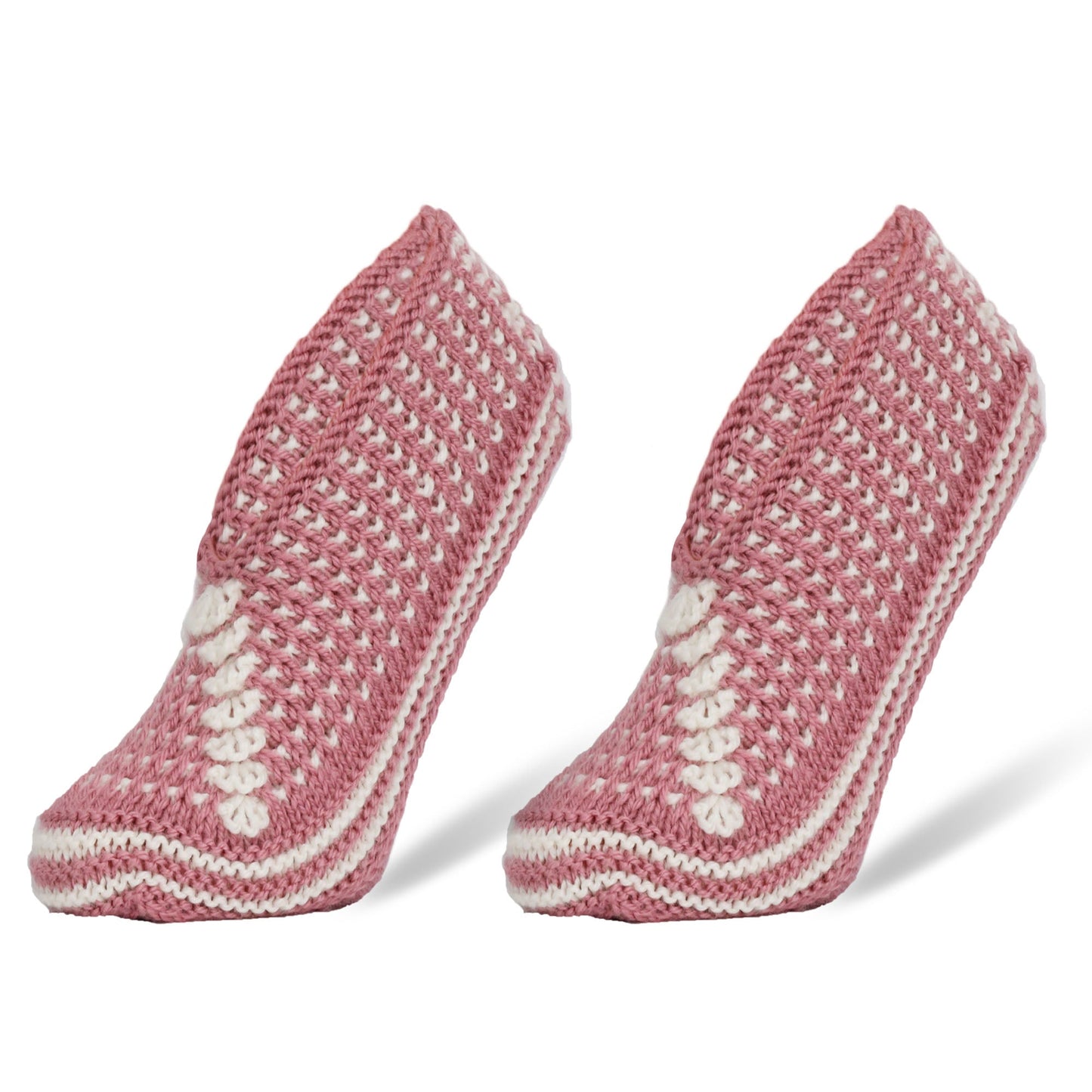 Crochet Hand Knit Slippers for Women Socks 1 Pair Shoe Size 5-7-5