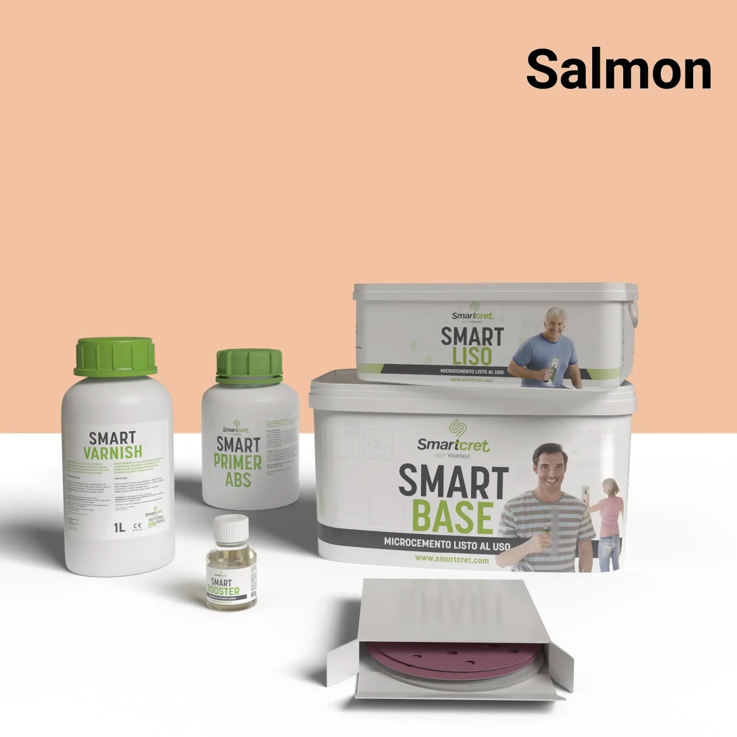 Kit microcemento para paredes de baño con azulejos de 4 m²-24