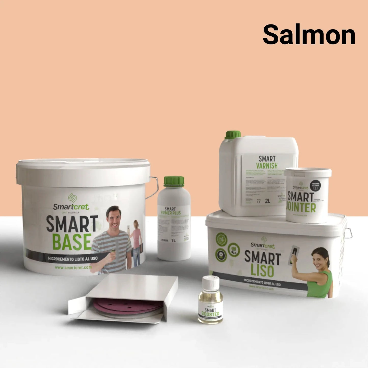 Kit de microcemento para paredes de baño con azulejos para 8 m²-24