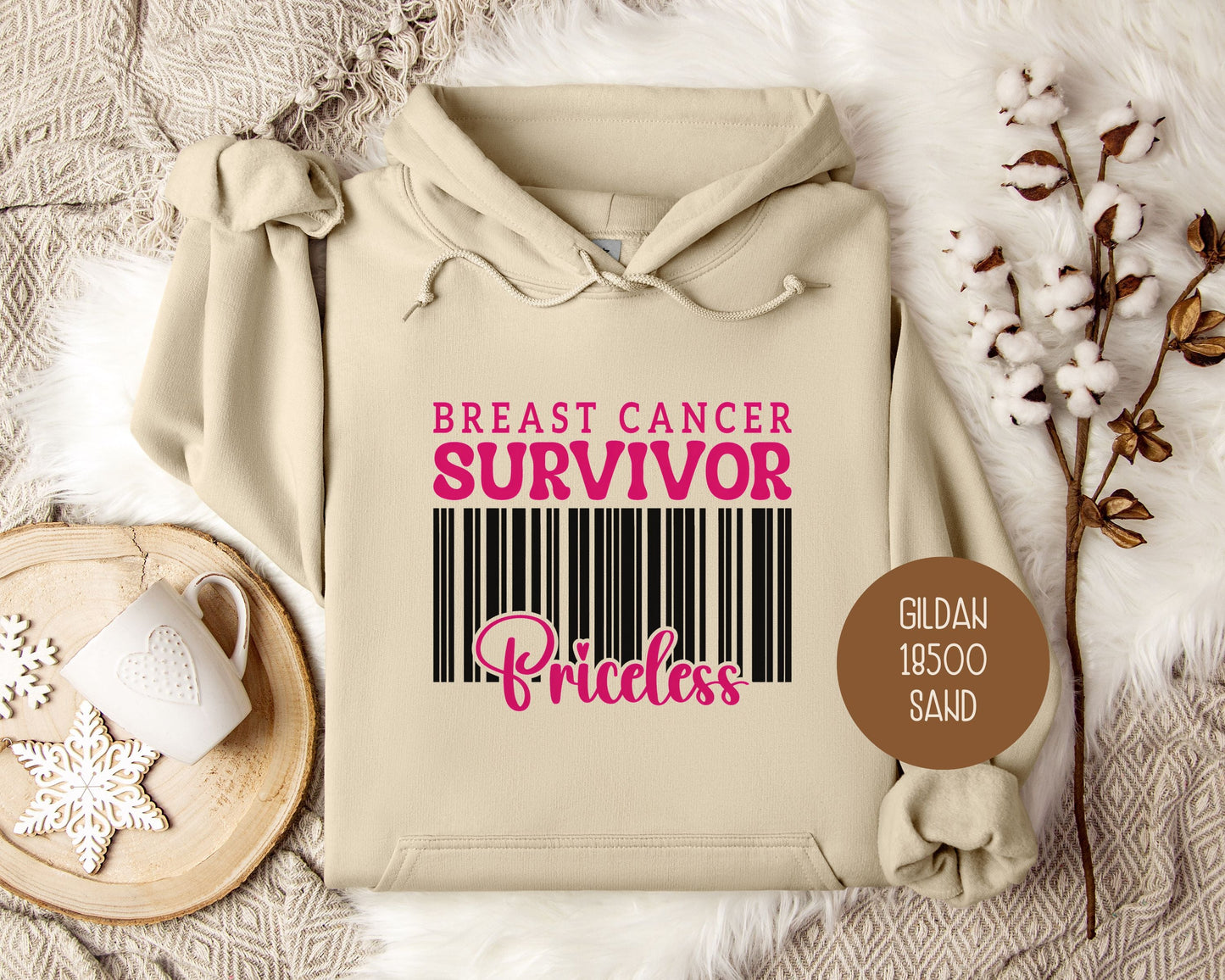 Breast Cancer Survivor Priceless Hoodie-2