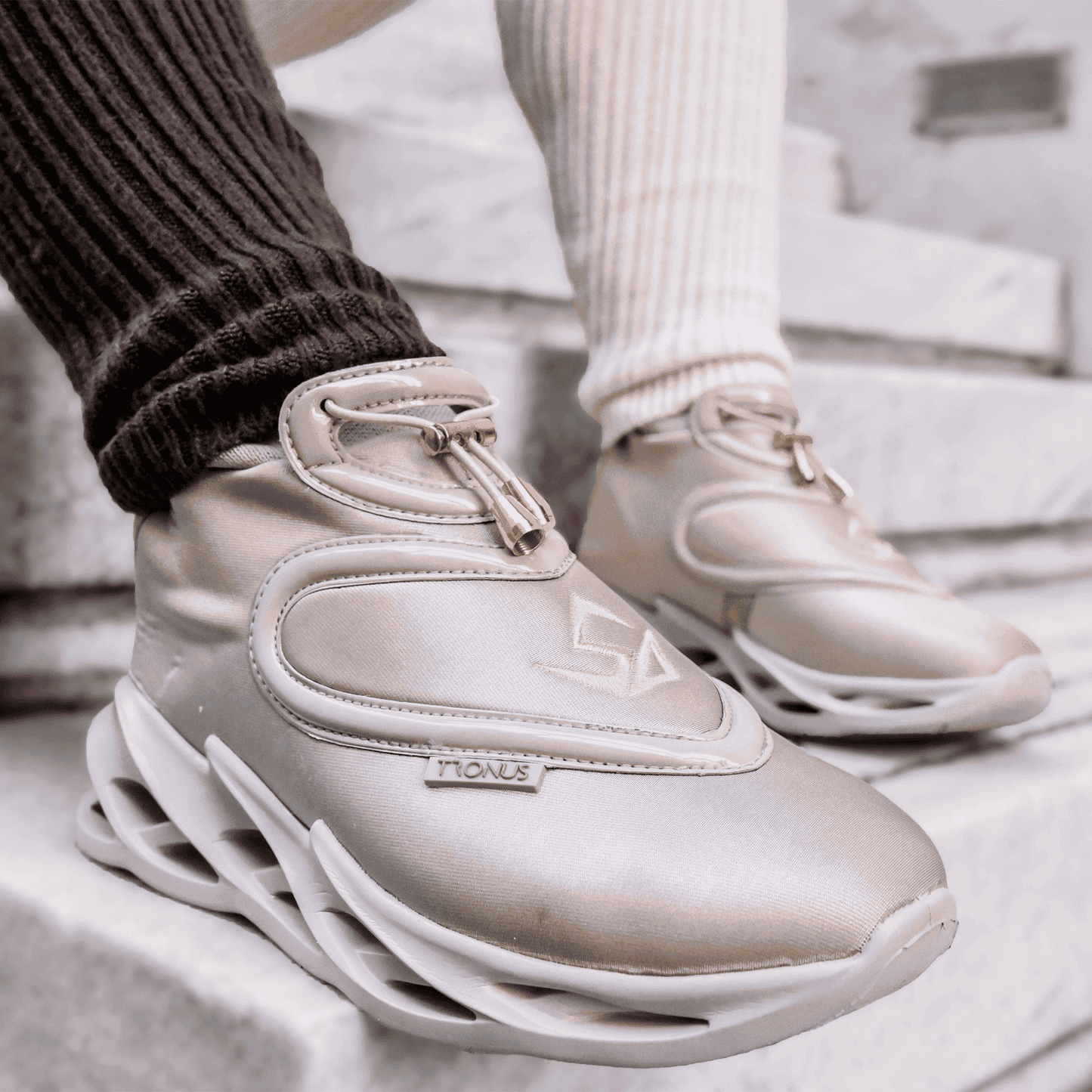 Final Vault – Luxe Cushioned Men's High Tops Sand (Retired Collectible)-1