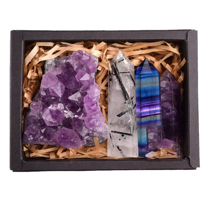 Amethyst Crystal Healing Gift Box