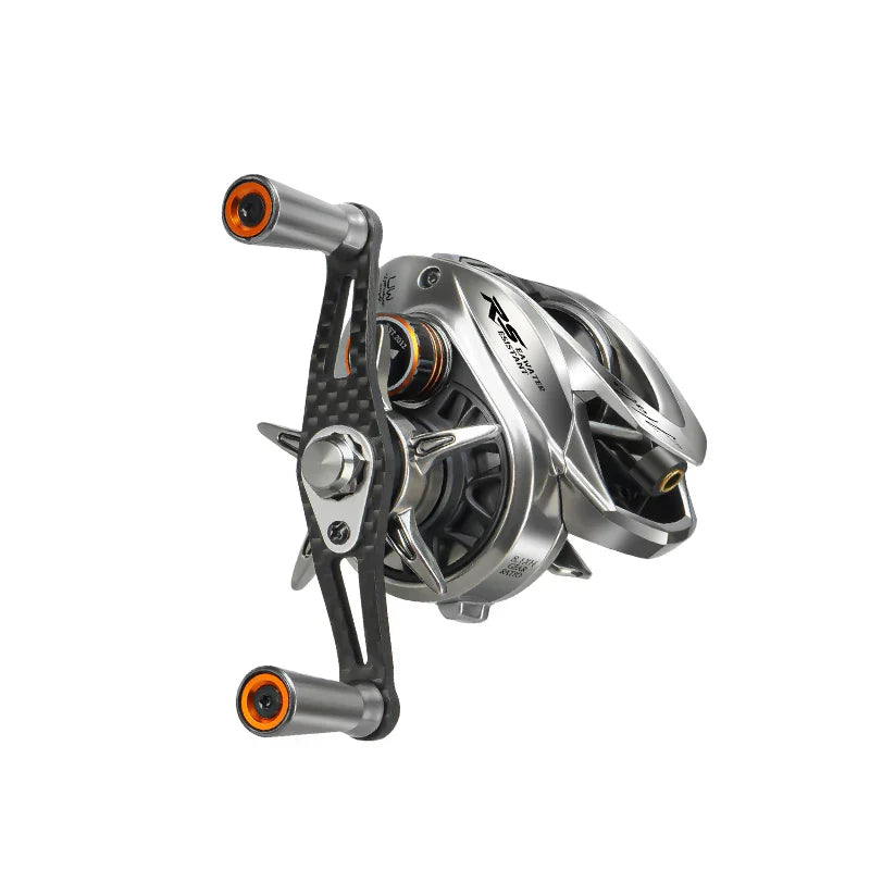 Baitcasting Fishing Reel Magnetic Braking Right Hand Silver-2