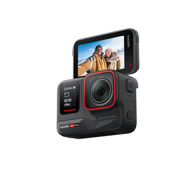 4K Action Camera Sensor Dual Stabilization Black-0