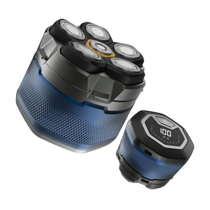 6D Electric Head And Face Shaver Rechargeable Cordless for Men Blue-1
