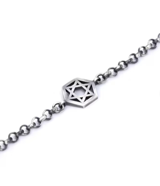 Geometric Star of David Bracelet-1
