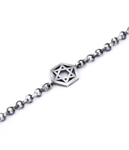 Geometric Star of David Bracelet-1