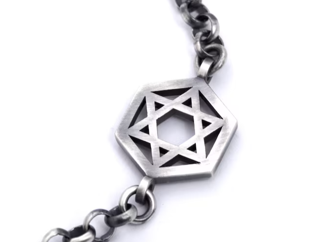 Geometric Star of David Bracelet-2