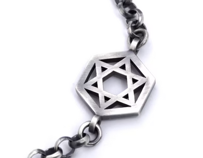 Geometric Star of David Bracelet-2