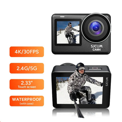 4K Sports Action Camera Active HDR Video Black-2