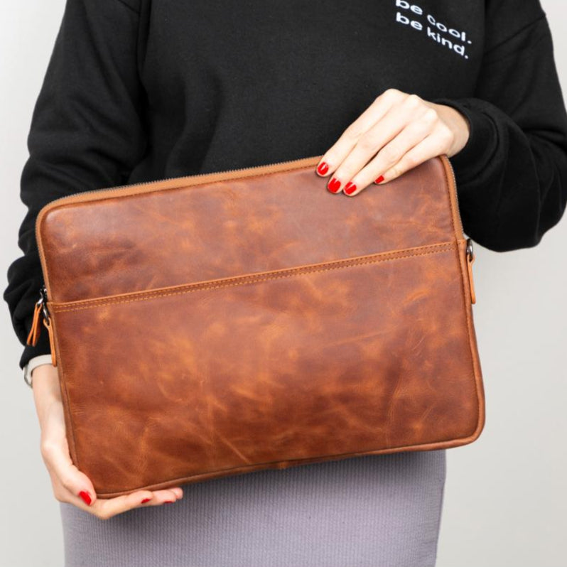 Leeds Leather Laptop / Tablet Sleeve-3