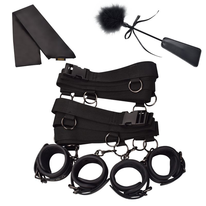 Shaki Titan Series | Adjustable Wrist to Ankle Bed Restraints Plus Set-0