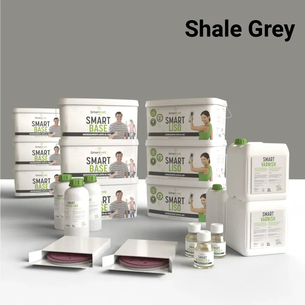 Kit microcemento para suelos de baño con azulejos de 24 m²-8