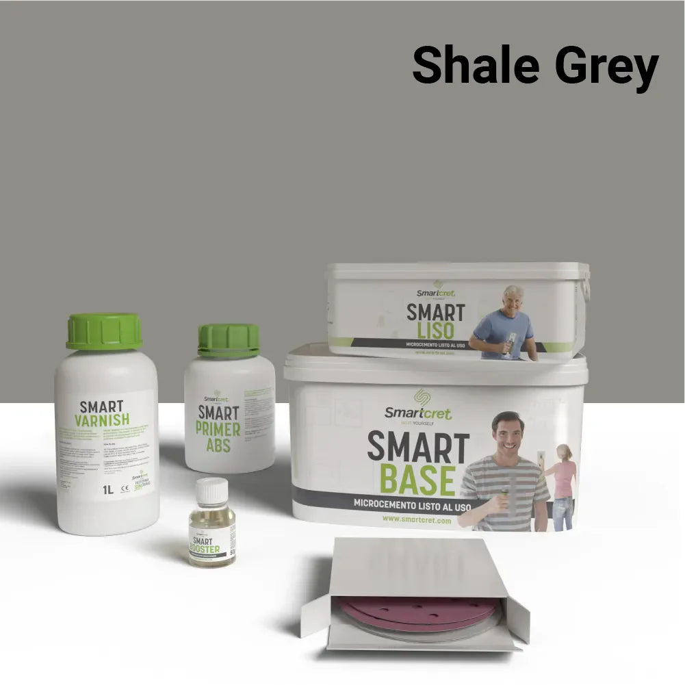 Kit microcemento para paredes de baño con azulejos de 4 m²-9