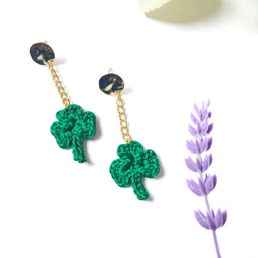 Shamrock Dangle Earrings-0