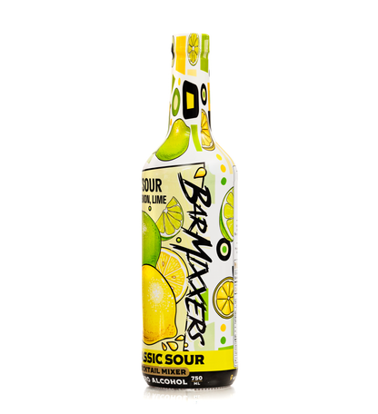 Classic Sour Mixer – Lemon & Lime Balance, Cane Sugar Blend | BarMixxers-1