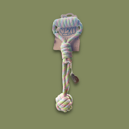 Hemp Rope Tug Dog Toy Monkey Fist-1