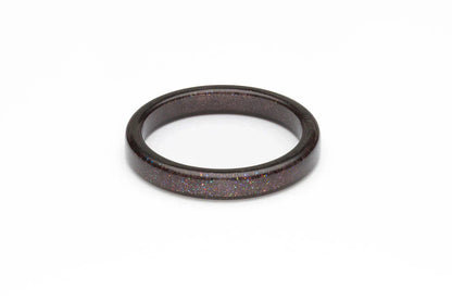 Gunmetal Glitter Bangle by Splendette-0
