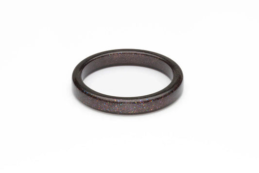 Gunmetal Glitter Bangle by Splendette-0