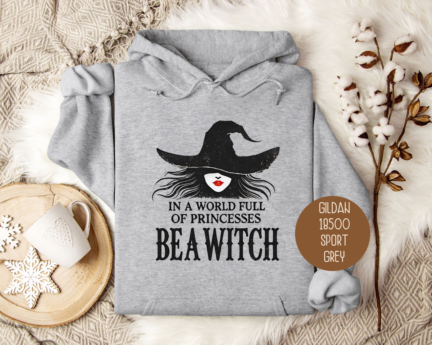 In a World Full of Princesses Be a Witch Hoodie-3